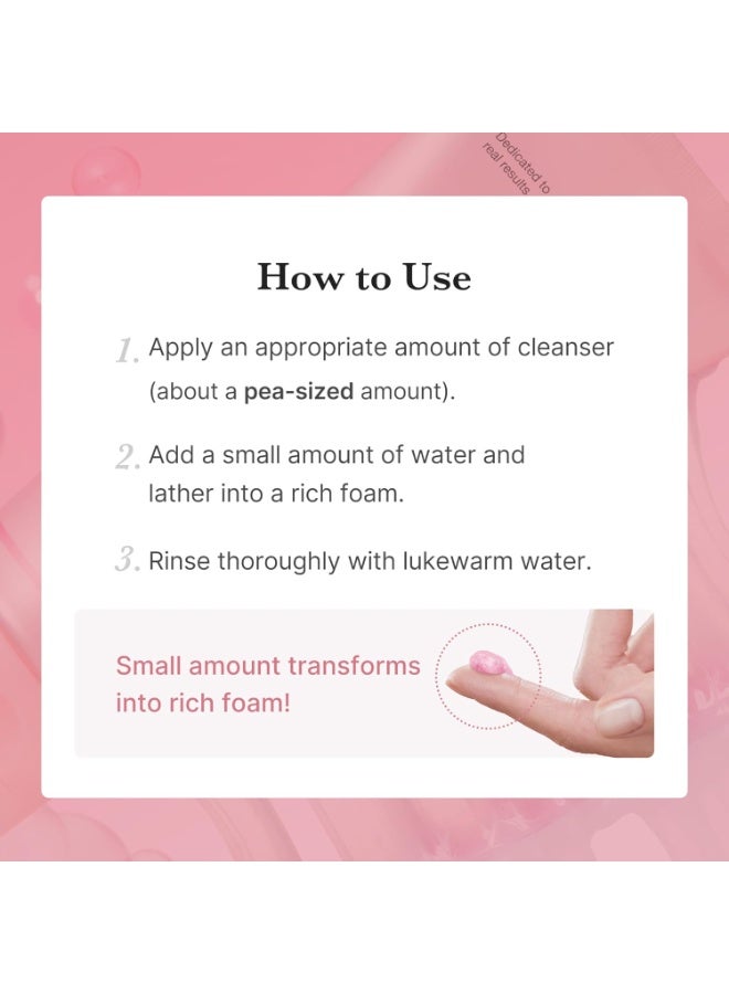 Medicube Pink Foaming Cleanser with Niacinamide for Healthy Skin / 120g - Image 2